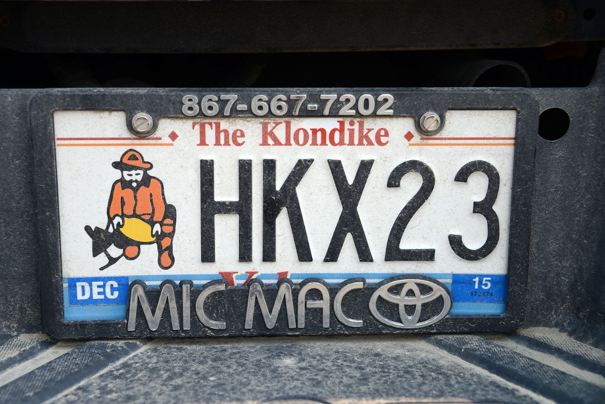 08 Yukon Car License Plate With Slogan The Klondike In Whitehorse Yukon